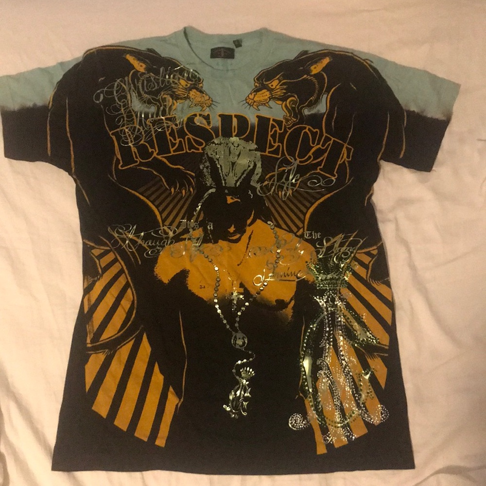 Men’s Christian Audigier Tupac T-Shirt